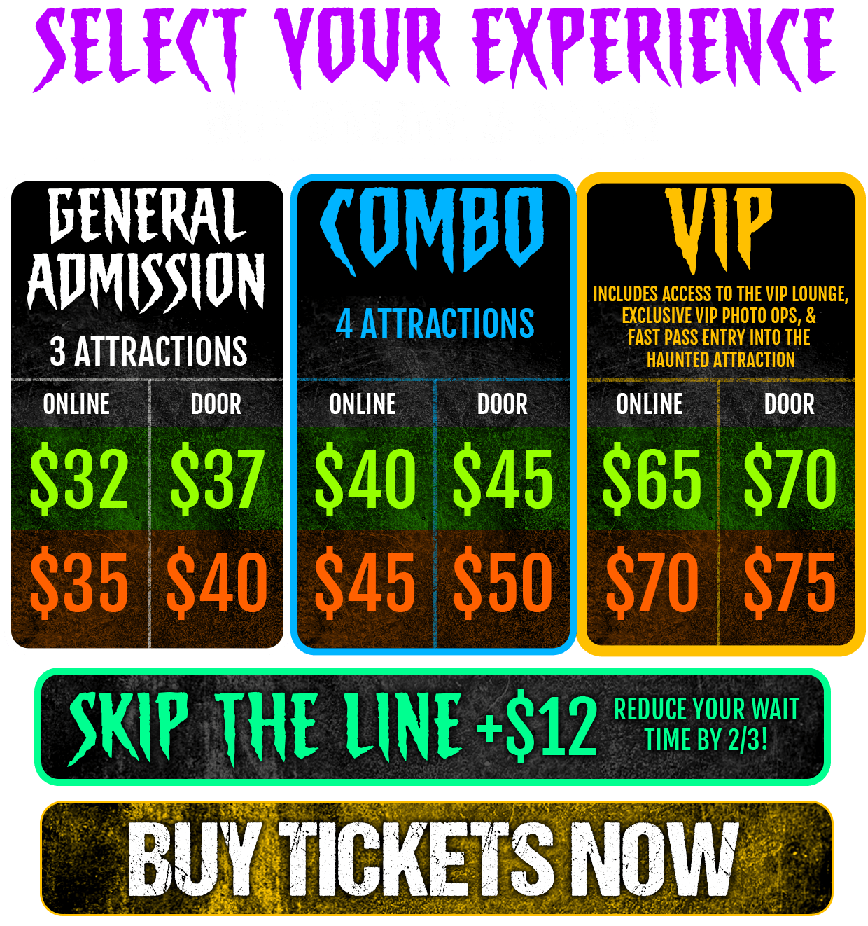 Select Your Experience